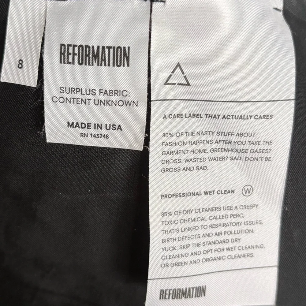 Reformation Patchwork Velvet Mini Skirt. Surplus Fabric used - Picture 4 of 6